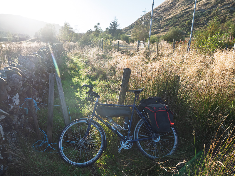 Cycle acces to the forestry path up Glenglass